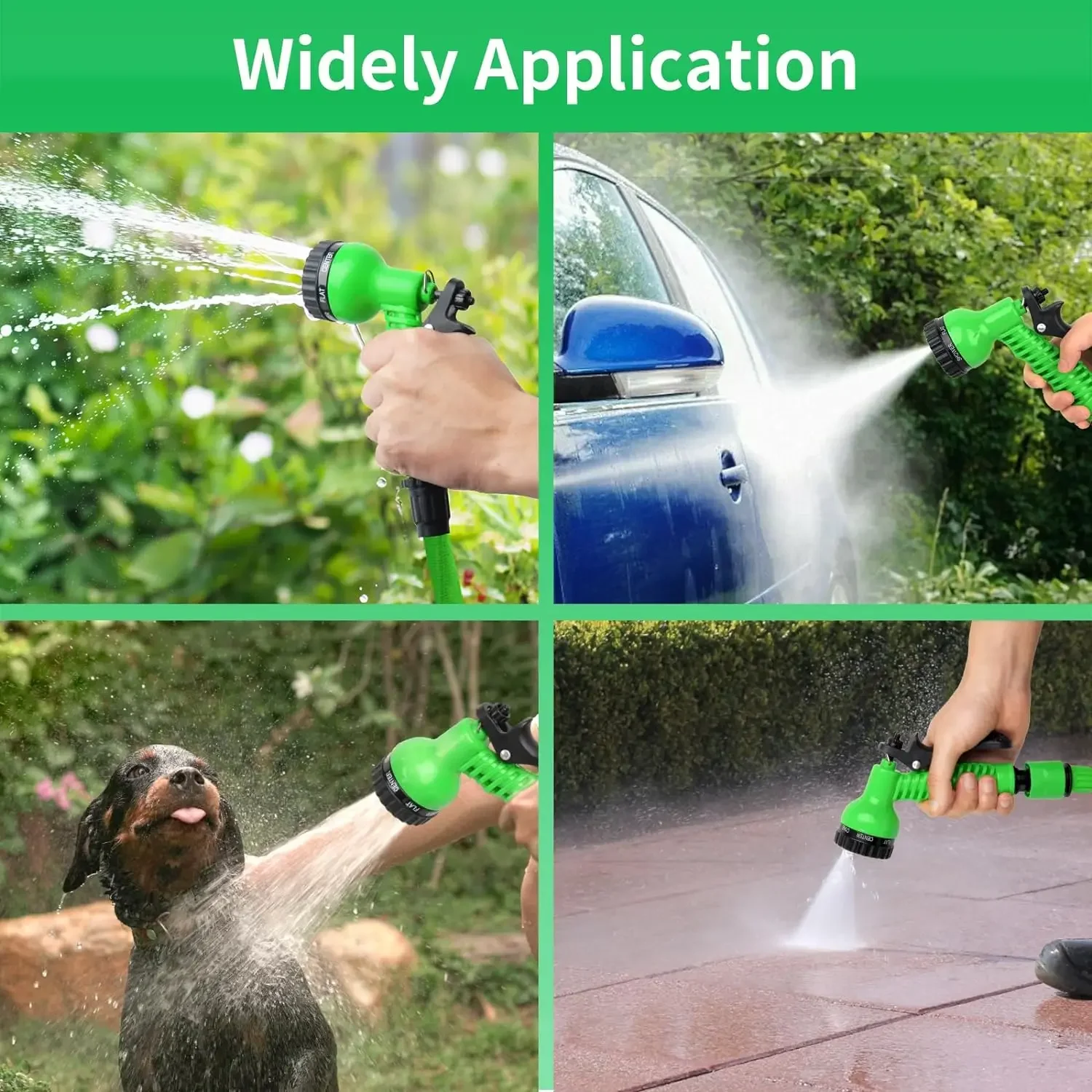 Expandable Magic Hose High-Pressure Car Wash 7 Water Spraying Functions Water Gun Home Garden Watering Hose