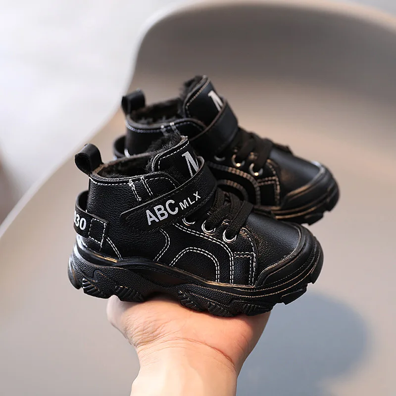 Kid Shoe Laces No Tie Baby Shoes Toddler Boots Fashion Soft Bottom Toddler  Shoes Plus Velvet Thick Non Slip Large Cotton Shoes Kid Shoe Laces for  Sneakers No Tie Baby Shoes Size