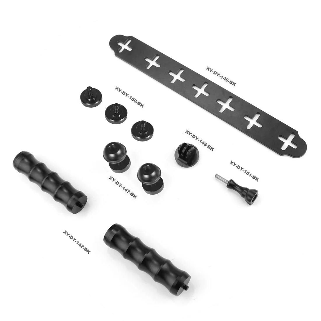 Dual Handheld Tauch halterung Taschenlampe Tablett Stabilisator Halterung für Sony Gopro 13 12 Action Kamera Camcoder Smartphone Halter – Detail 13