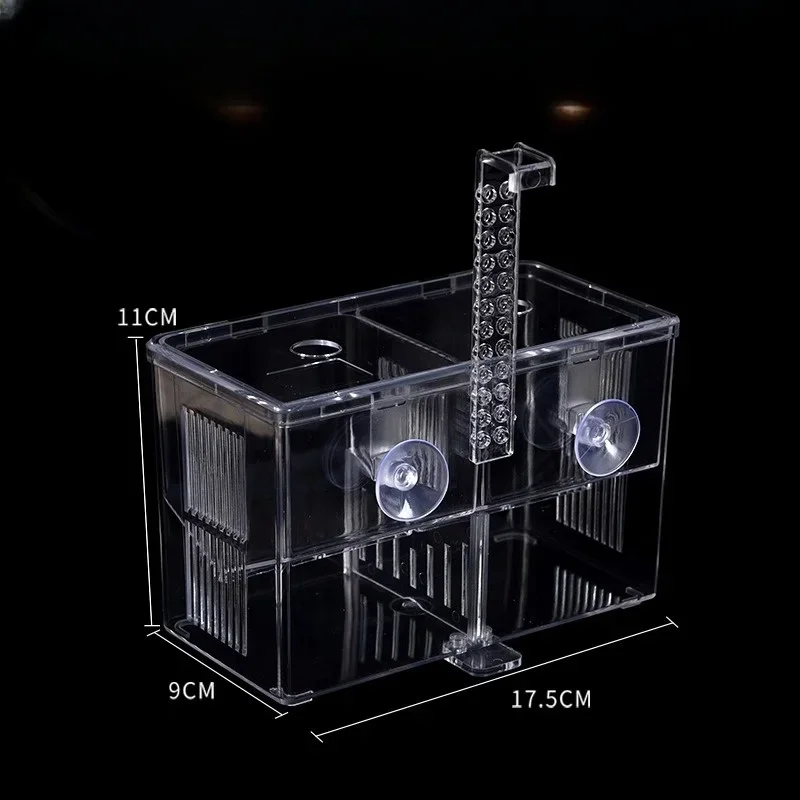 Double-deck clear fish breeding isolation box aquarium breeder fish tank hatching incubator house Home acuario fish aquarium fish breeding box