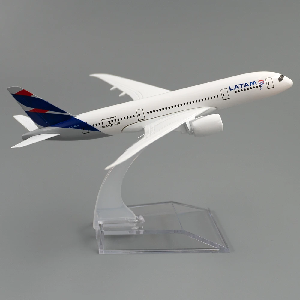 アウトレット品 ラタム ボイング787-8 飛行機模型 モデル 飛行機 航空機 1/400ボーイング787 latam航空航空機モデル14センチメートル合金