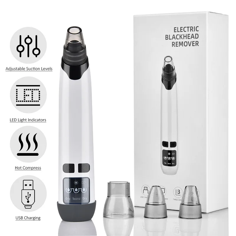Blackhead Remover Nose T Zone Pore Vacuum Facial Clean Tool