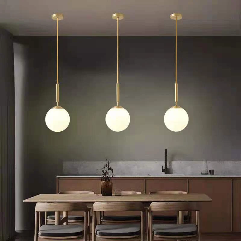 XCLuuHY Modern Pendant Light Nordic Minimalist Hanging Lamp Ceiling Decoration Glass Ball Lighting Living Bedroom Dining Room - Image 6