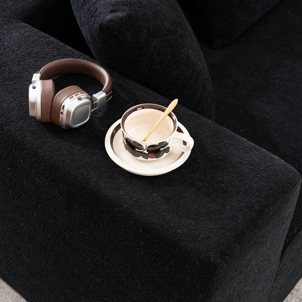 Vollständig komprimiertes Sofa ohne Knochen, mit segmentiertem Wolkensofa, modernes modulares Sofa, zufällige Montage, hautfreundlicher Chenille-Stoff – Detail 31