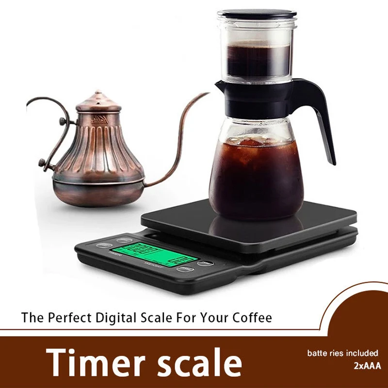 Coffee Scale 1pc 0.1g With Timer Digital Kitchen High Precision LCD