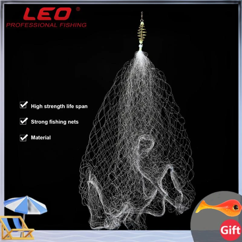 Fishing Net Fishing Traps Fishing Net Wire Night Luminous Beads Fishing Cages Feeder Spring Lead Sinker Throwing Net Fish Mesh Trap Рыбалка Tackle