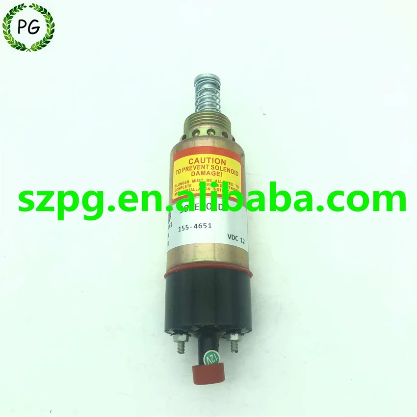 

Соленоид остановки дизельного двигателя 12 В 155-4651 электромагнитный клапан пламени E325C 8C3364 для экскаватора