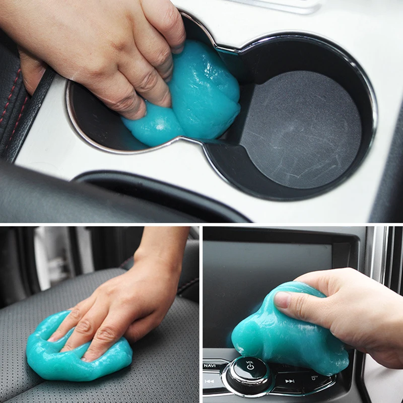 1Pc High Efficiency Dust Remove Gel Car Interior Clean Magic Mud Universal Household Keyboard Desk Cleaning Tool Car Accessories 3