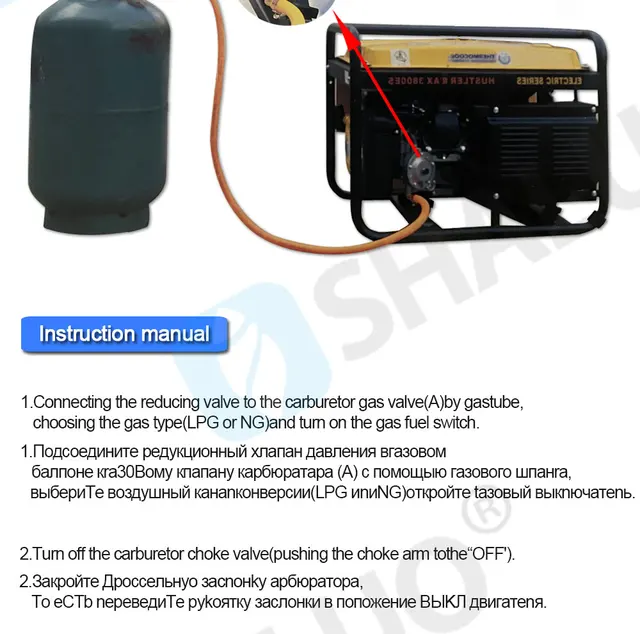 168f 170f lpg Benzin generator Dual Fuel Vergaser Kit lpg ng Erdgas Umbaus  atz für Benzin generator Teile 3kw 6,5 PS - AliExpress