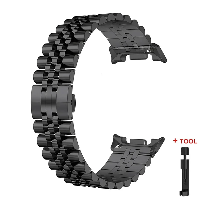 Elegant Stainless Steel Metal Watch Strap Bracelet