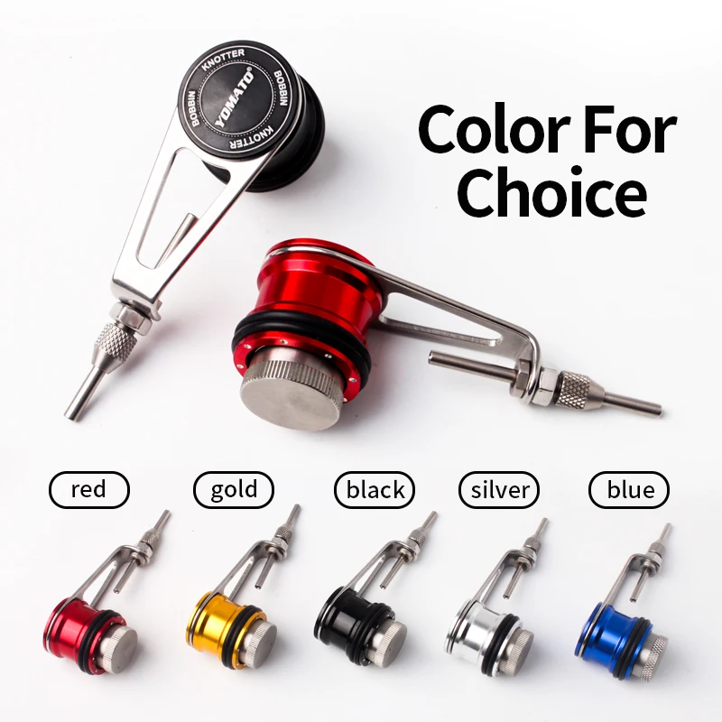 Kawa New PR Bobbin Knotter GT Knob Fishing line Wire Knotting Tool Stainless Frame Aluminum Spools Winder Assist Fishing Tackles