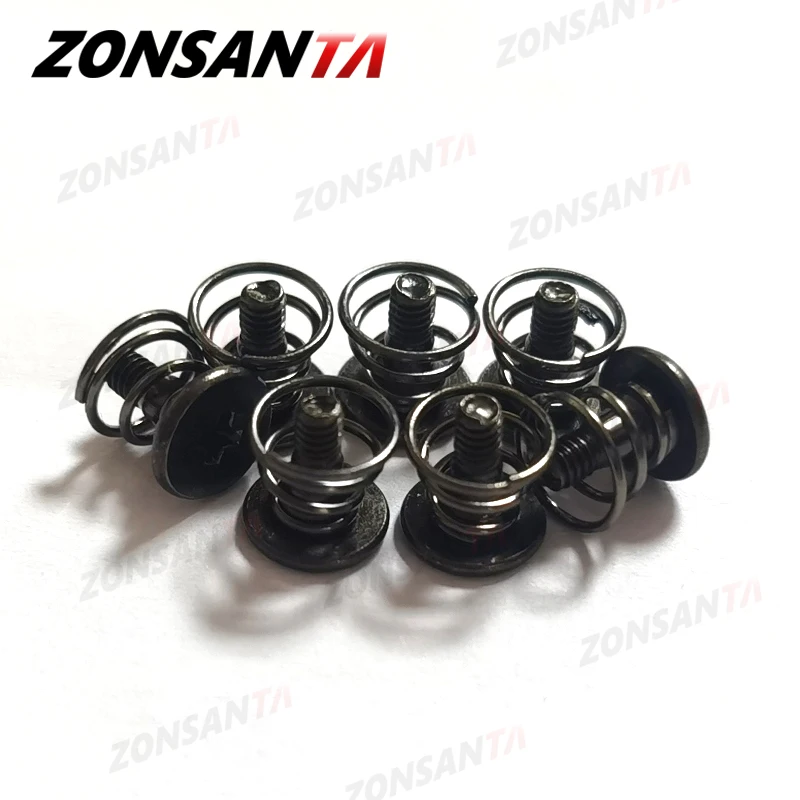 

ZONSANTA 30pcs M2 Springs Graphics Card Screw Phillips CPU Mainboard Radiator Fixing Bolts DIY Black Step video displayScrews