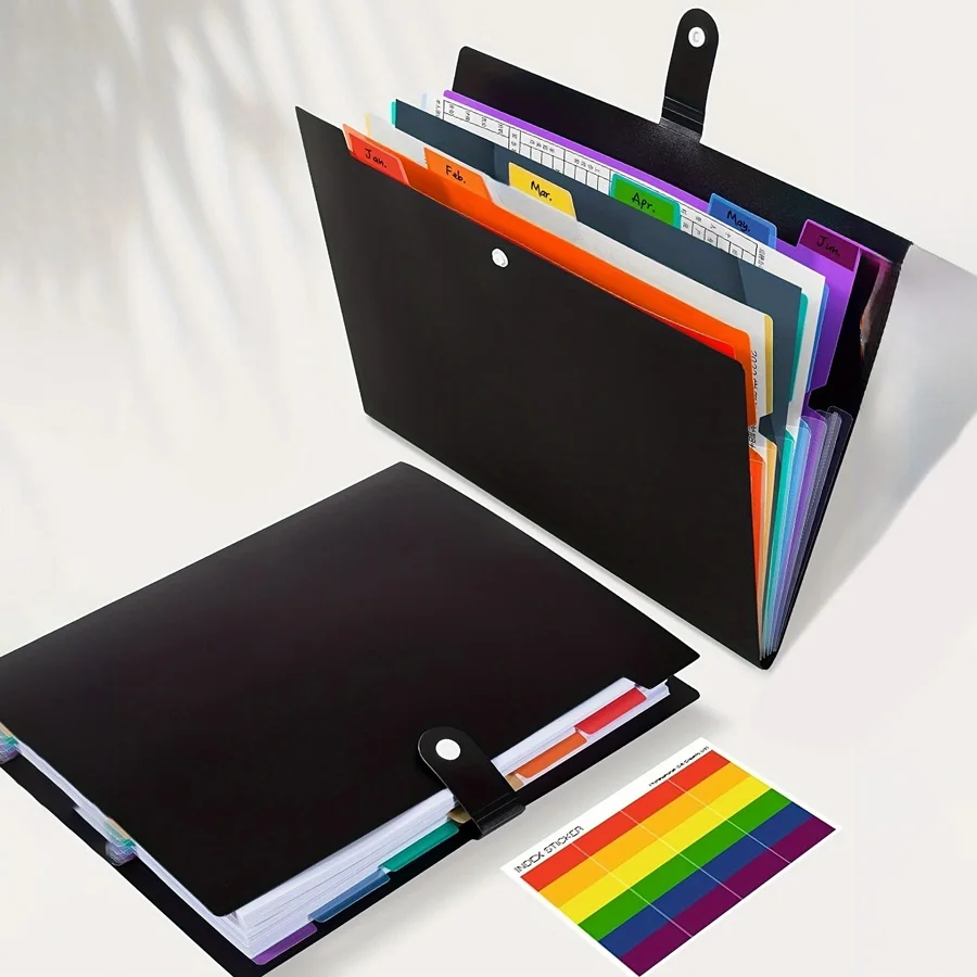 Accordion File Bag 1pc for School Home Office