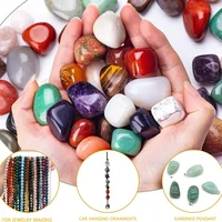 Pierres Précieuses Polies en Vrac de Charbon Naturel, Guérison Assortie, Citropour la Maison, le Jardin, la Décoration d'Aquarium 2