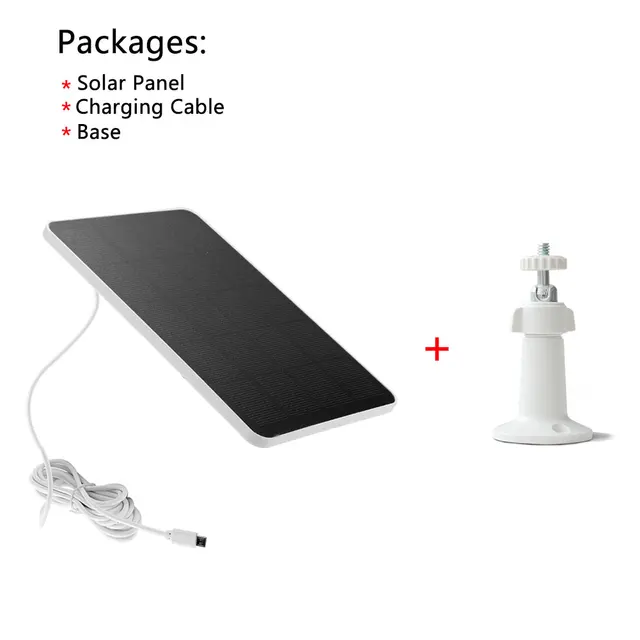 Solar Panel Micro USB Type C Outdoor DC Waterproof Solar Cells Charger Solar Panels for Security Camera Small Home Light System 4