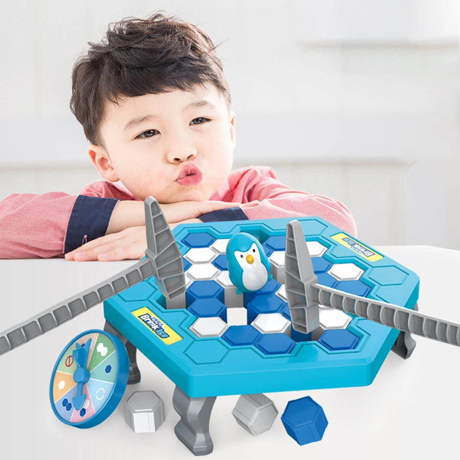 Save the penguin ice-breaking toys puzzle ice block intelligence building blocks children brain table parent-child small game in 2
