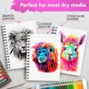 5.5X8.5" PREMIUM SKETCHBOOK SET, 3 PACK (300 SHEETS), 68 LB (100 g/m²), Spiral Binding 2