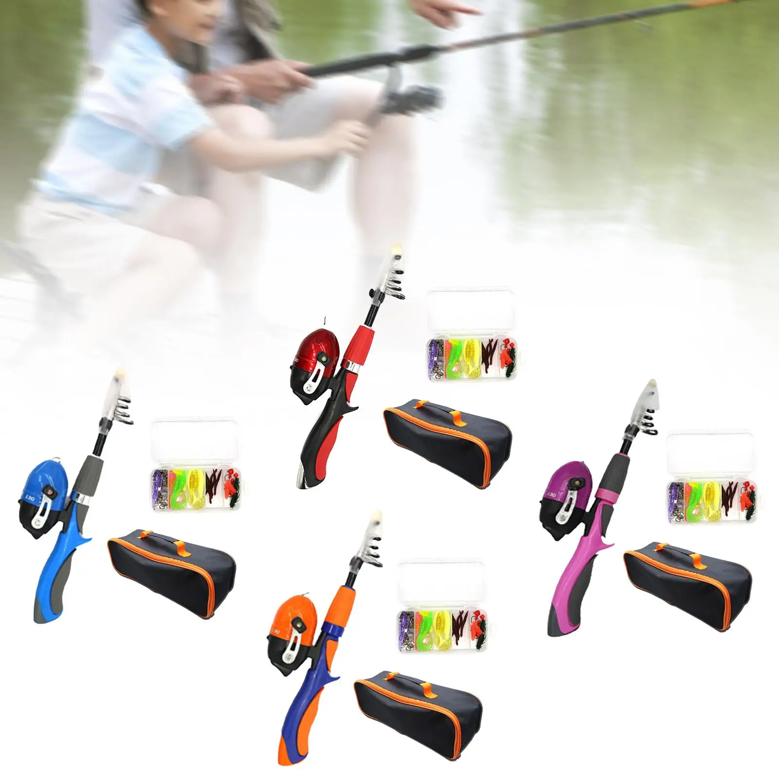 Fishing Rod and Reel Combo with Fishing Reel Traveling Kid Fishing Pole for Travel Boys Girls Kids Children Youth Fishing Rod and Reel Combo with Fishing Reel Traveling Kid Fishing Pole for Travel Boys Girls Kids Children Youth