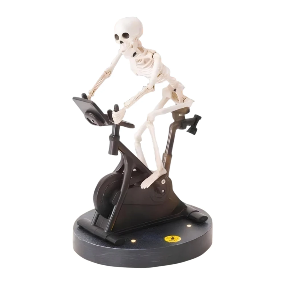 Resin Halloween Skeleton Decor Halloween Skeleton Decorations Skeleton Riding An Exercise Bike Halloween Decorations