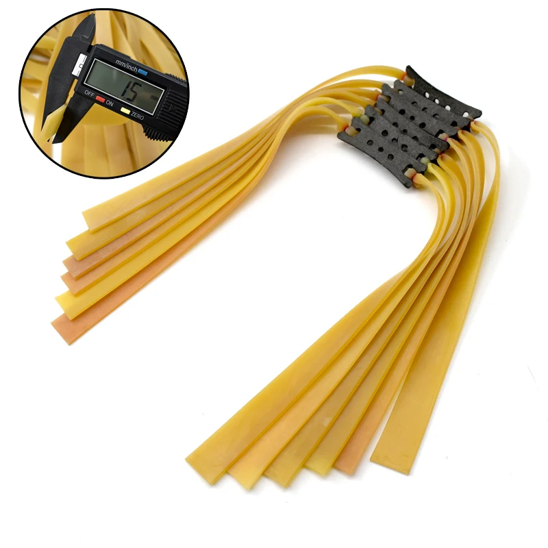 1/5/10pc Slingshot 사냥 강력한 플랫 고무 밴드 1.5mm 고탄성 야외 투..