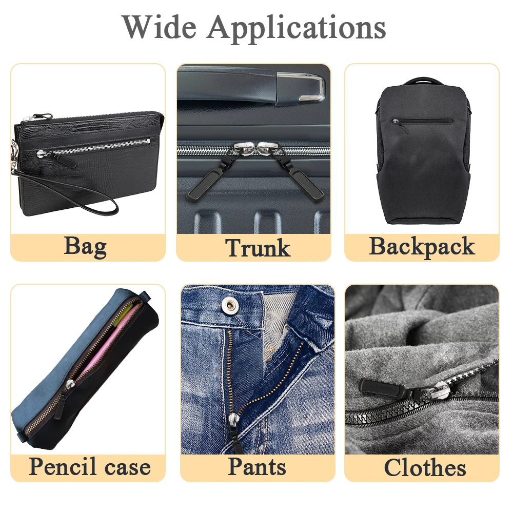 1Pc 8# 5# 3# Detachable Metal Zipper Pullers for Zipper Sliders Head Zippers  Repair for Backpack Coat Tab DIY Sewing Accessories - AliExpress