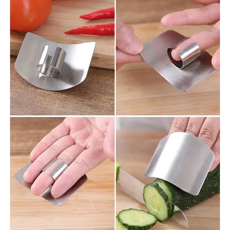 Kitchen Tool Accessories Stainless Steel Finger Guard finger protector finger guard vegetable cutter Safety Vegetable Cutter Hand Guard Tool Kitchen Cut Finger Protector