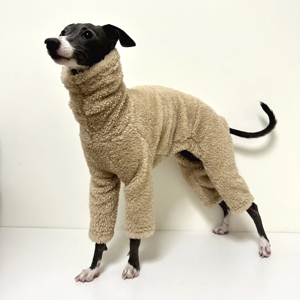 Winterfleecejacke Für Kleine Hunde Khaki Samt Warmer Mantel_voghion.com
