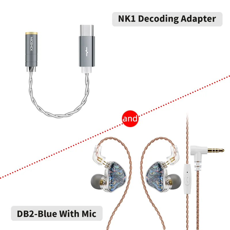 ヘッドフォン/イヤフォン NICEHCK DZX-2+7 (2DD+7BA) HCK nicehck DZX-2+7 2dd+7ba イヤホン