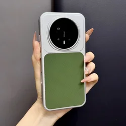 Patchwork Leather Case with Built - in Magnetic Ring and Raised Camera Bezel - Honor 500 Pro (Green)