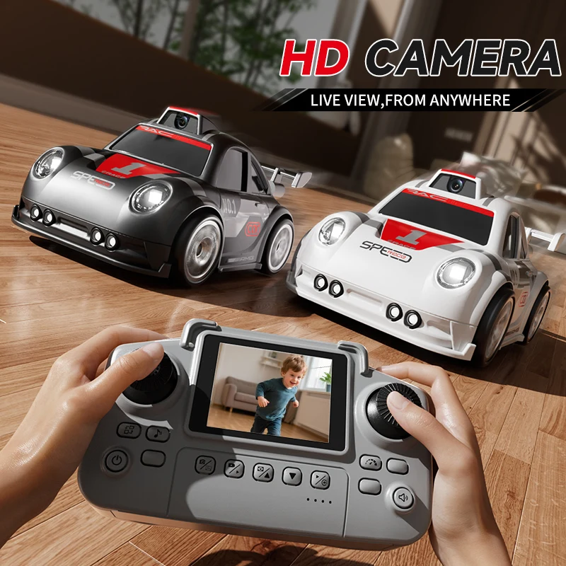 2026년형 새로운 C6 RC 드리프트 자동차, 듀얼 모드 조명, 사운드, 카메라, 스크린 컨트롤 기능 탑재, 스마트 인덕션 추적 기능, 어린이 장난감 선물