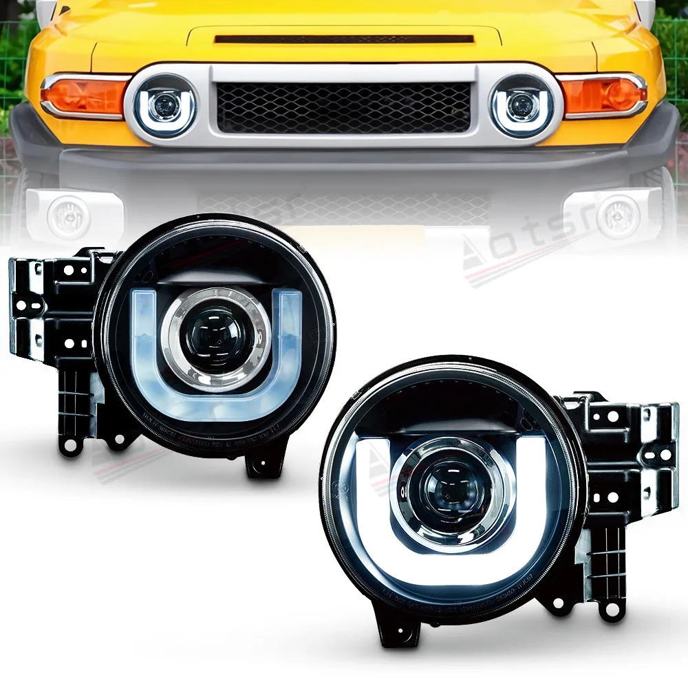 

Car LED Headlight Lamp Assembly For Toyota Cruiser FJ 2007 2008 2009 2010 2011-2021 Headlight High Beam Lights Low Beam Lights