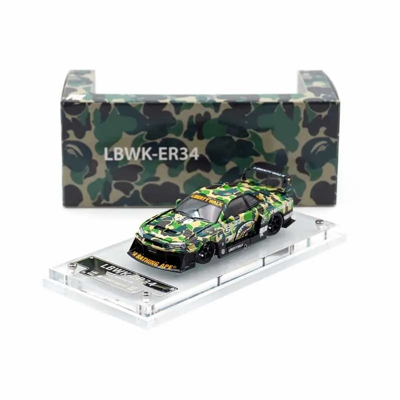 SW 在庫 1:64 LBWK スカイライン GTR ER34 スーパーシルエット迷彩