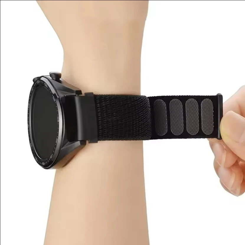 Nylon Loop Woven Strap Bracelet - Adjustable Fitness Band