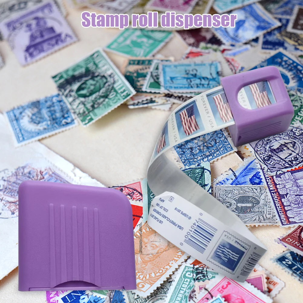 Mini Mail Box Stamp Roll Dispenser with Roll of 100 USPS Forever Stamp Coil