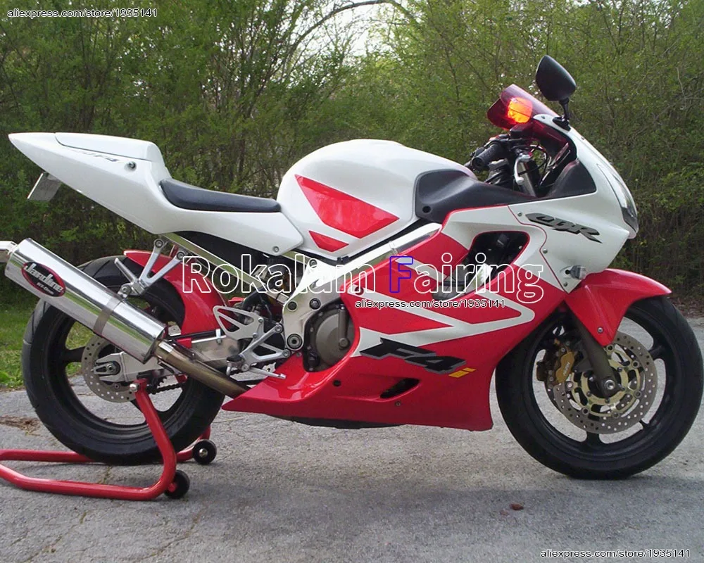 

For Honda CBR600 F4i 2001 2002 2003 CBR600F4i 01 02 03 CBR 600 F4i Red White ABS Motorbike Fairing (Injection molding)