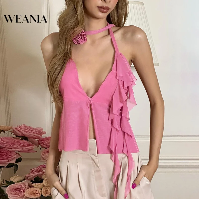 

Women's Sexy Hanging Neck Low-cut Backless Tank