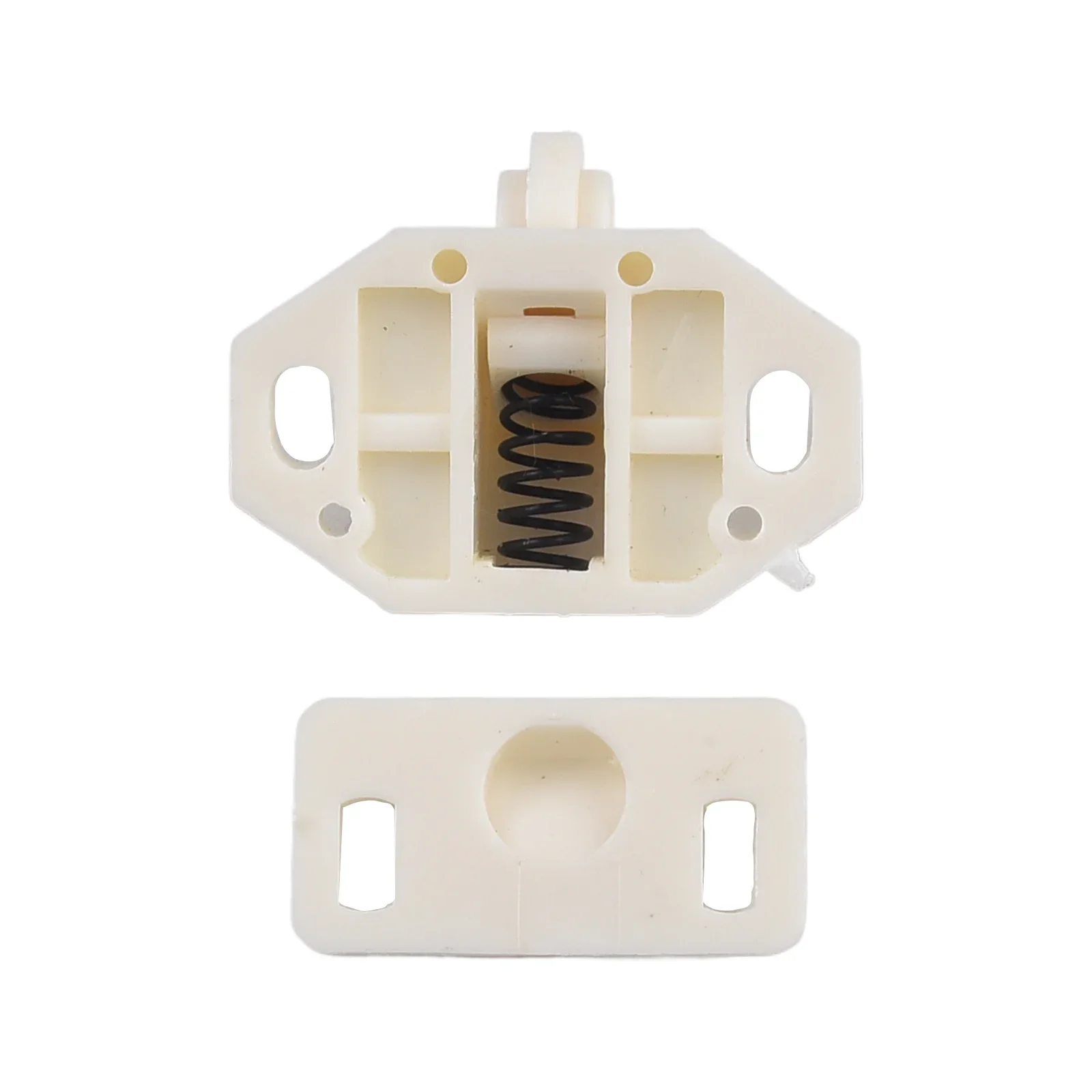 Door Catch Door Roller Catch With ABS Roller Latch Lock Furniture Latch White 5pc Cabinet New
