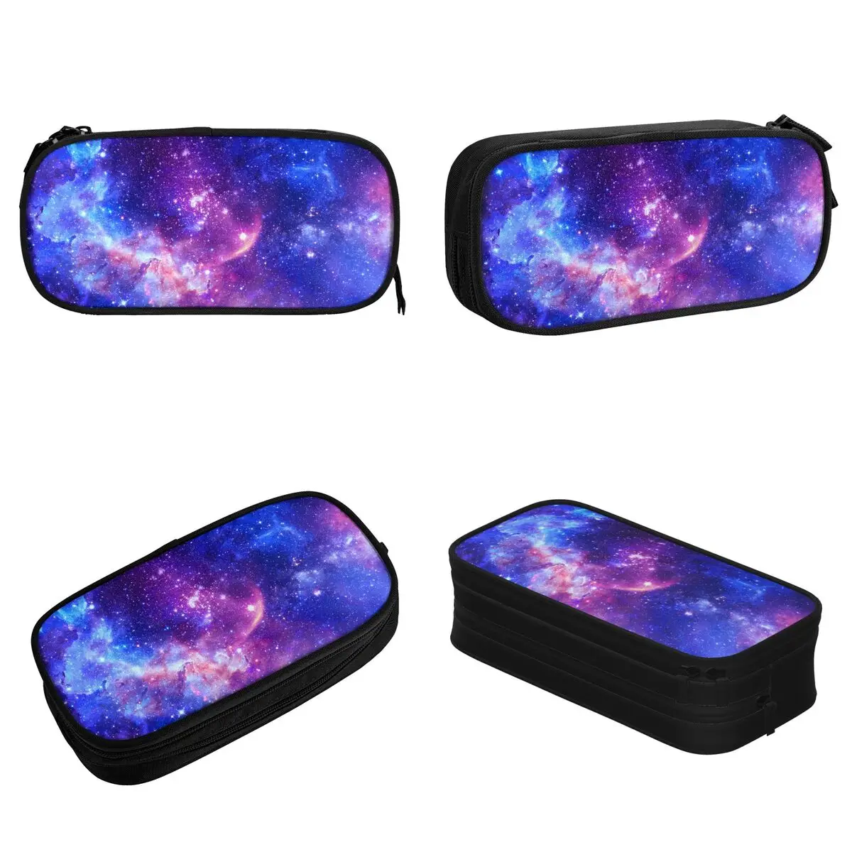 Universe Space Galaxy Pencil Cases Starry Night Nebula Star Pencil Pouch Pen Big Capacity Bags School Supplies Gifts Stationery
