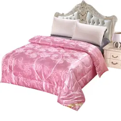 Mulberry Silk Spring Autumn Quilt Cozy Comforter Blanket Duvet Filling With Cotton Queen Dropshipping