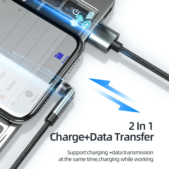 45239-c9b4f5.jpg Cable magnétique 6A Charge Super rapide USB Type C pour Huawei Honor 3A 18W