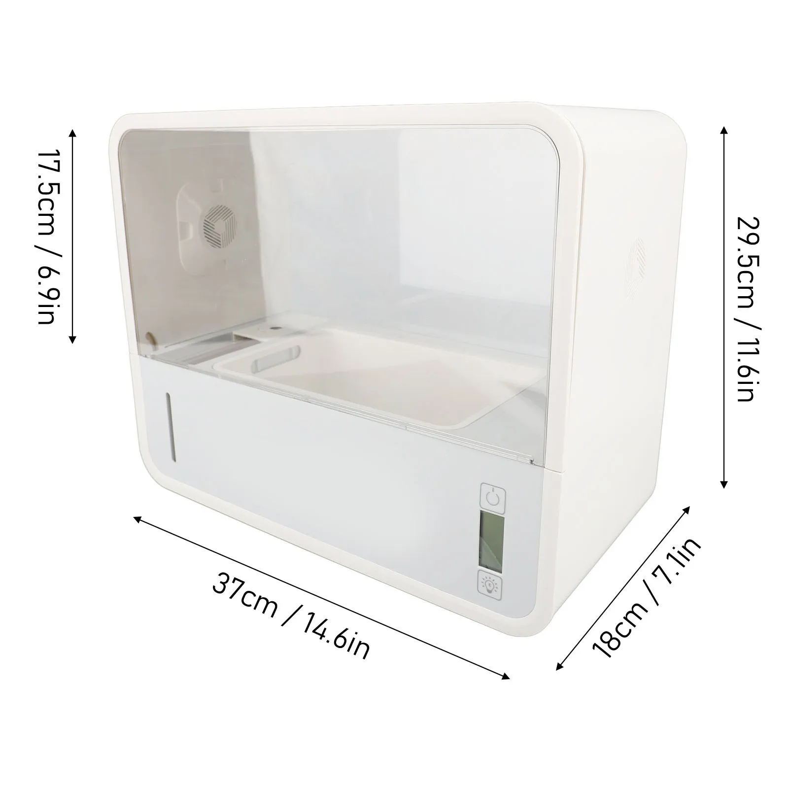 Mushroom Growing Box Mushroom Growing Tent Smart Soilless Transparent Viewing Automatic LED Lighting Still Air Box