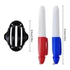 Golf Ball Line Clip Liner Marker Pen Triple Line Blue Red Template Alignment Marks Tool Putting Positioning Aids Drop Ship 2