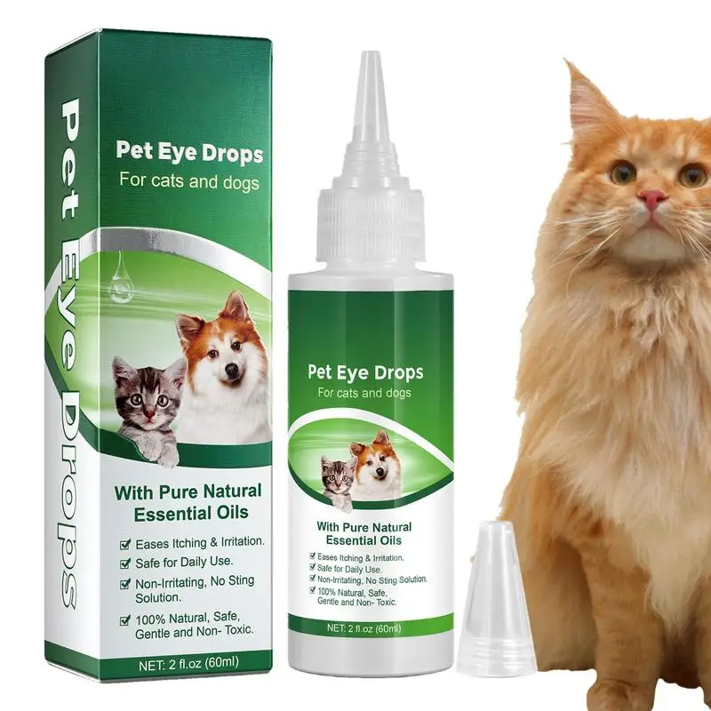 

Dog Tear Stain Remover effortless Effective dog eye drops comfortable pet Eye Cleaning Liquid for Cats and Dogs Pet Supplies