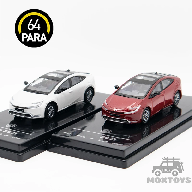 

Модель автомобиля из ЛВП автомобиля, красный/белый, модель автомобиля, 1:64 2023 Prius