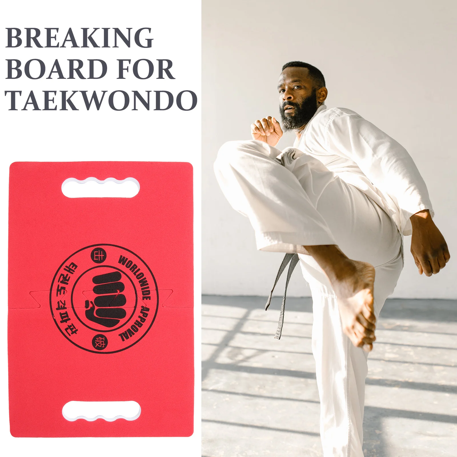 Taekwondo Training Board Breaking Practicing Karate Supply Convenient Daily Punching Performing Reusable