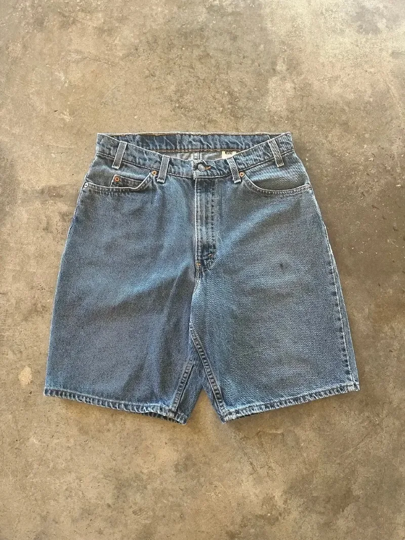 Y2k Retro Street Denim Shorts For men and women in Summer High Waist Basketball Denim Shorts Fashion Casual Couple Beach Shorts 3