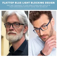 MODFANS lunettes de lecture à lumière bleue hommes lecteurs pour femmes rectangulaire Anti-éblouissement/filtre de fatigue oculaire UV lecture lunettes confortables 6