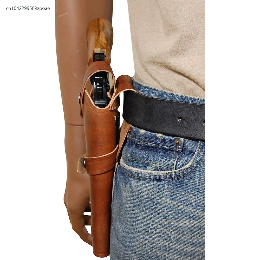 Custodia per pistola in pelle PU Steampunk Retro Medievale - immagine 3