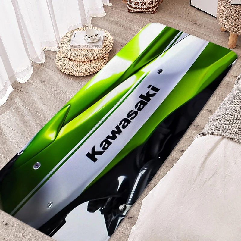 

Foot Mat K-Kawasakis Bedroom Bathroom Living Room Floor Carpets Anti Slip Custom Hallway Veranda Treadmill Washable Kitchen Rug