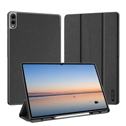 Premium Trifold Stand Tablet Case with S Pen Holder and Auto Wake/Sleep Function for Tab S11 Ultra (Black)